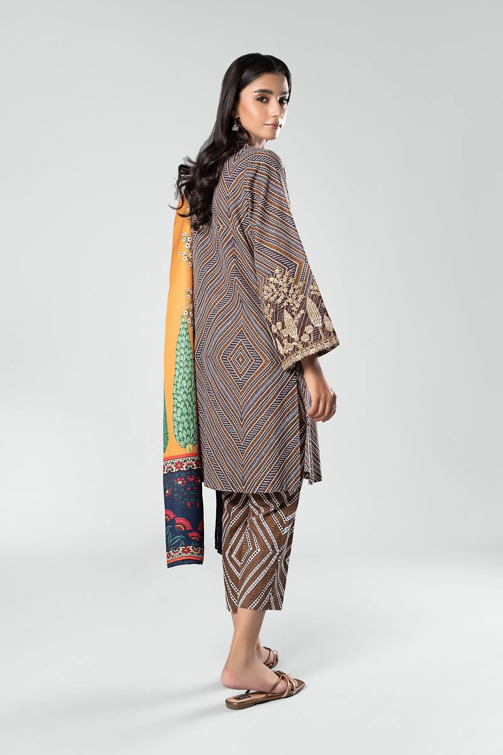 3 Piece - Khaddar Suit | MB-US23-208-B