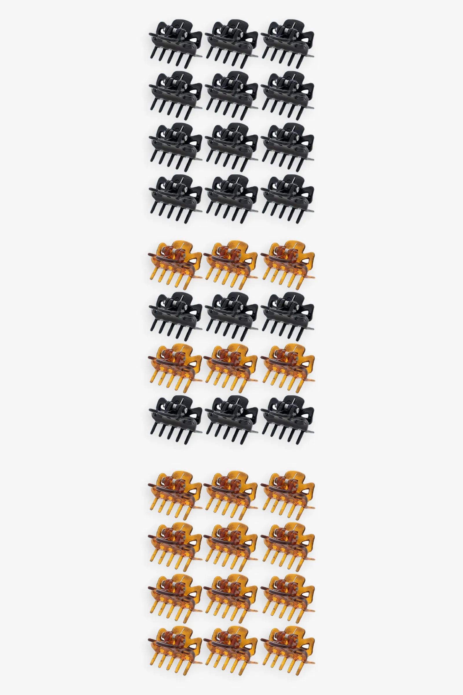 36pc Small Plastic Mini Hair Clips