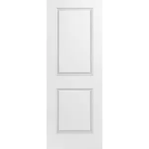 36"x96" 2 Panel Square Smooth Moulded Panel Door Hollow Core