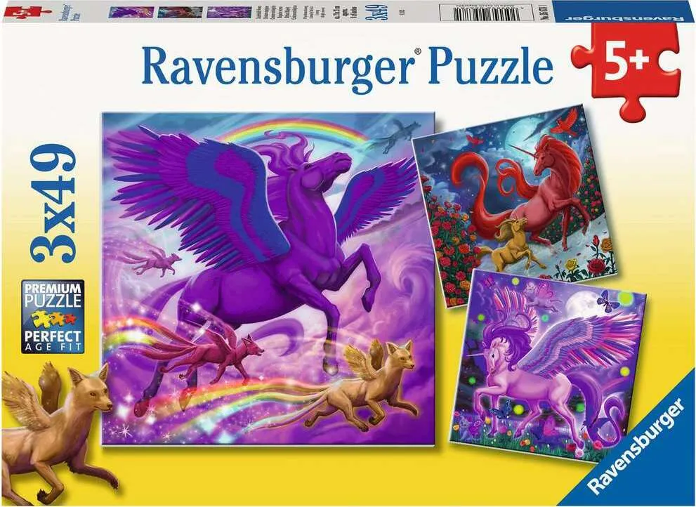 3x49pc Puzzle: Mythical Majesty