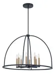 Abbott 8 Light Black Chandelier