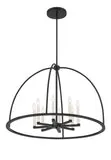 Abbott 8 Light Black Chandelier