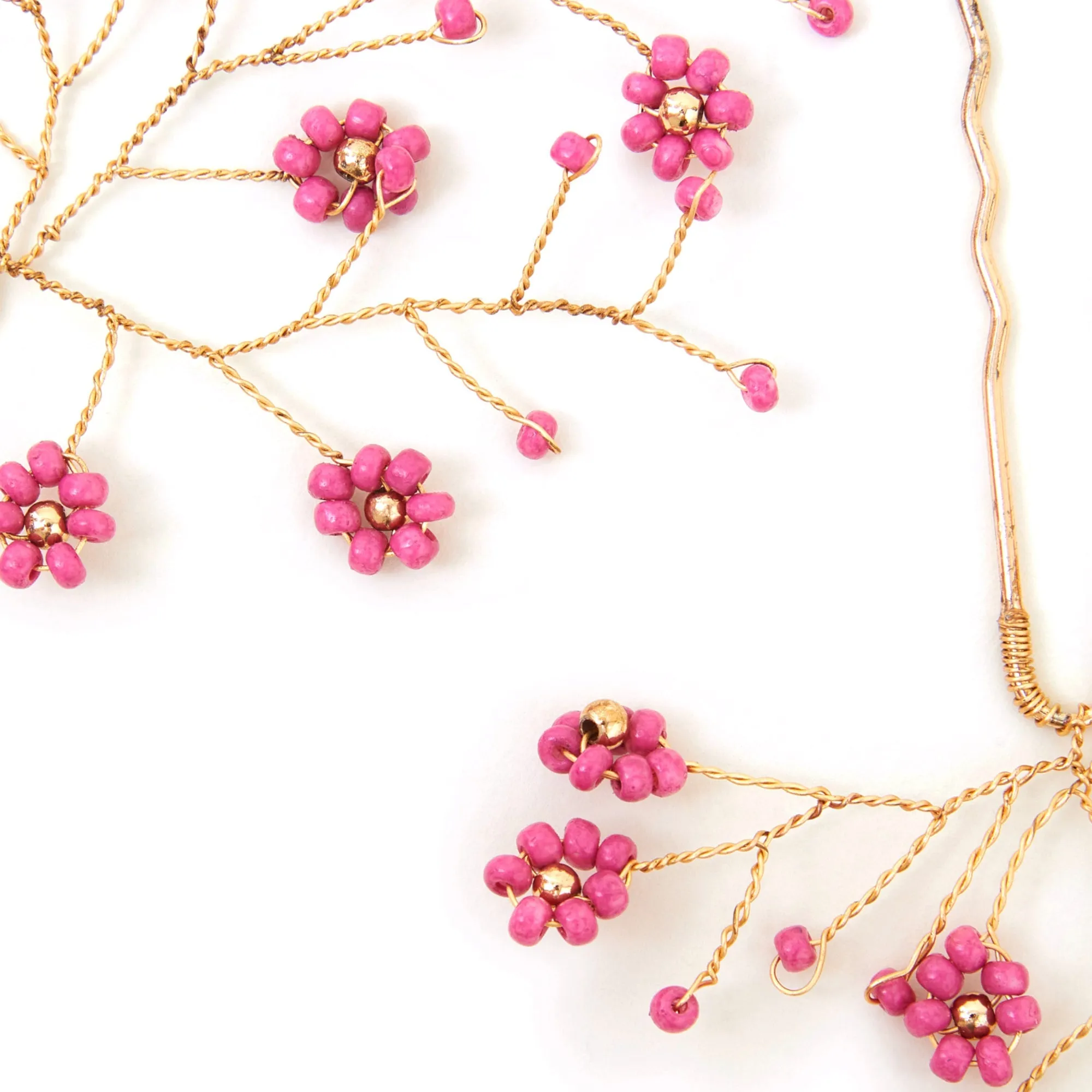 Accessorize London Women's Pink  Flower Hair Pins  Pack-2