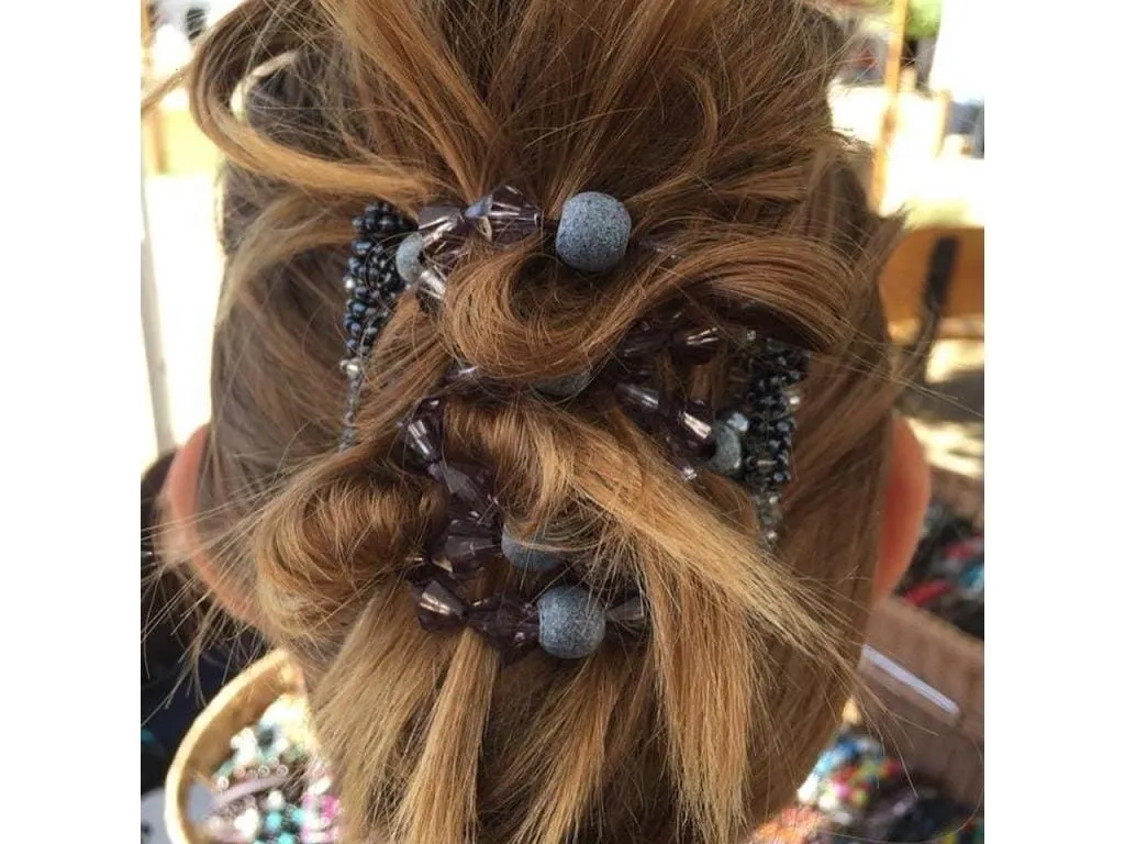 African Butterfly Wire Hair Clip - 7 Tong 507