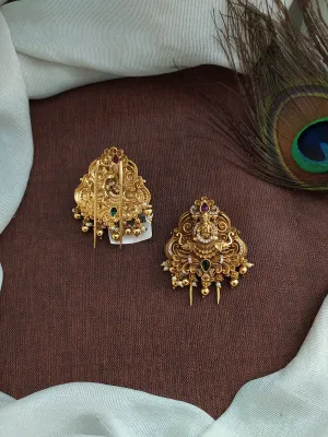 Antique Nagas Zircon Divine Hair Brooch (Billa, Choti)