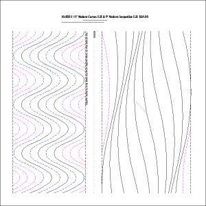 AS_R503 11" Modern Curves E2E & 9" Modern Serpentine E2E by Anita Shackelford