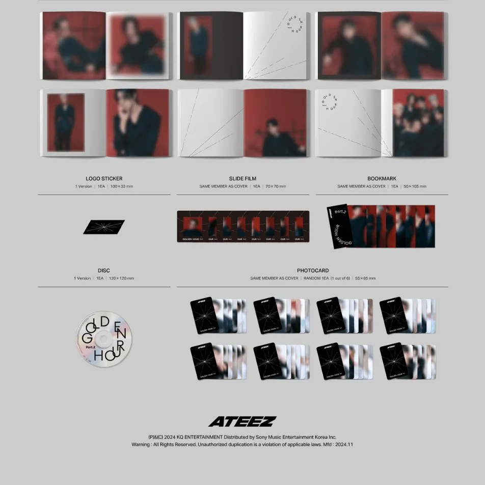 [ATEEZ] 11th EP [GOLDEN HOUR : Part.2] (1CD) (Digipak VER.)