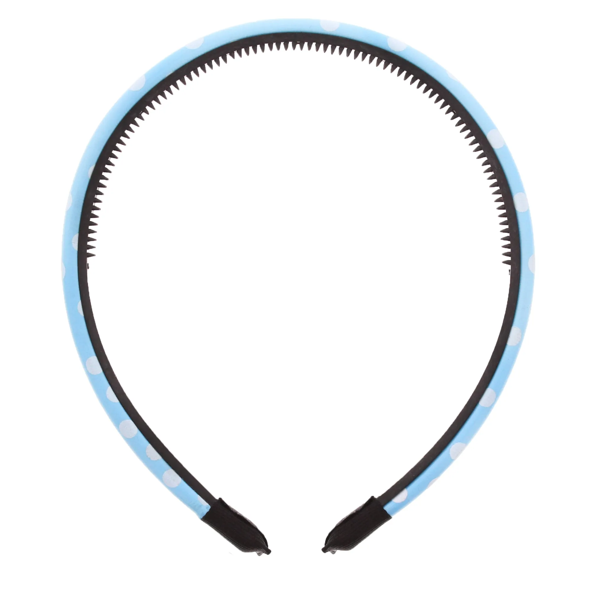 Baby Blue Polka Dot PVC Aliceband