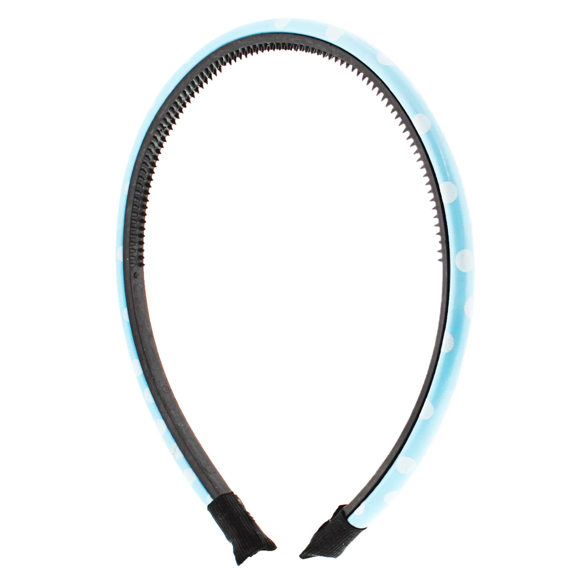 Baby Blue Polka Dot PVC Aliceband