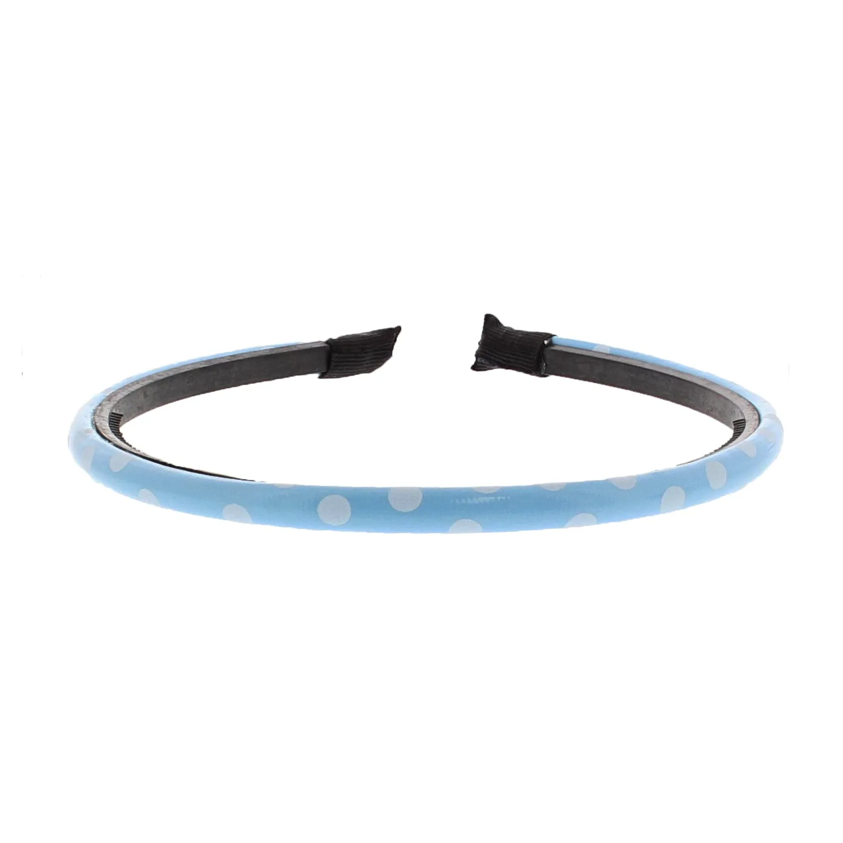 Baby Blue Polka Dot PVC Aliceband