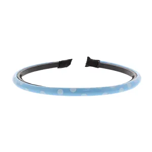 Baby Blue Polka Dot PVC Aliceband