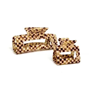 Basketweave Hair Claw – Elegant Textured Hair Accessory | Stylish Everyday Clip