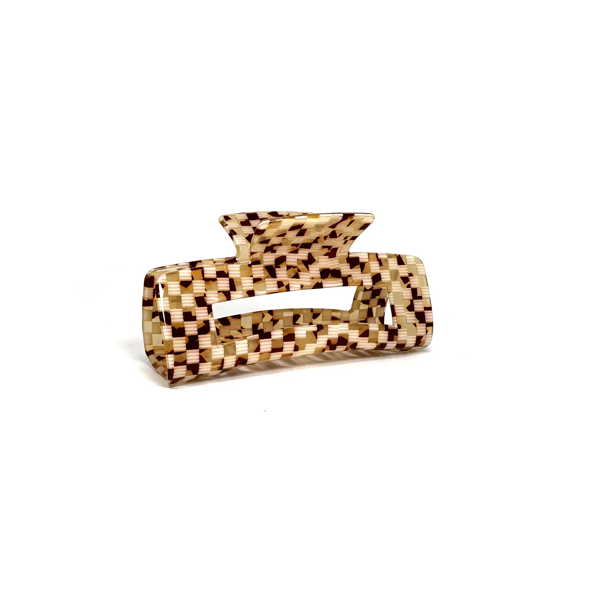 Basketweave Hair Claw – Elegant Textured Hair Accessory | Stylish Everyday Clip
