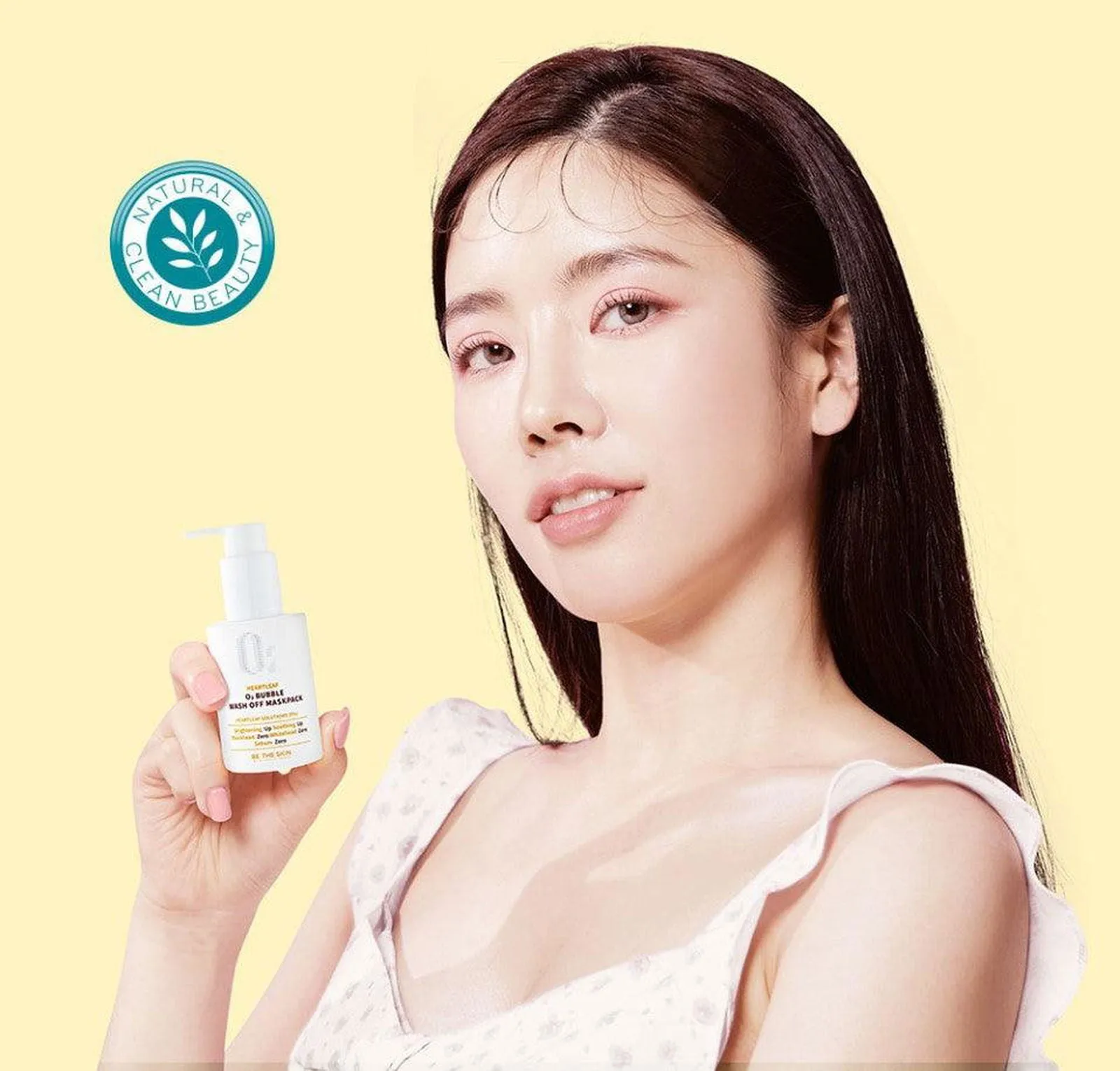 BE THE SKIN Heartleaf O2 Bubble Wash Off Mask Pack 120g