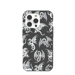Black Mythical Dragons iPhone 14 Pro Case