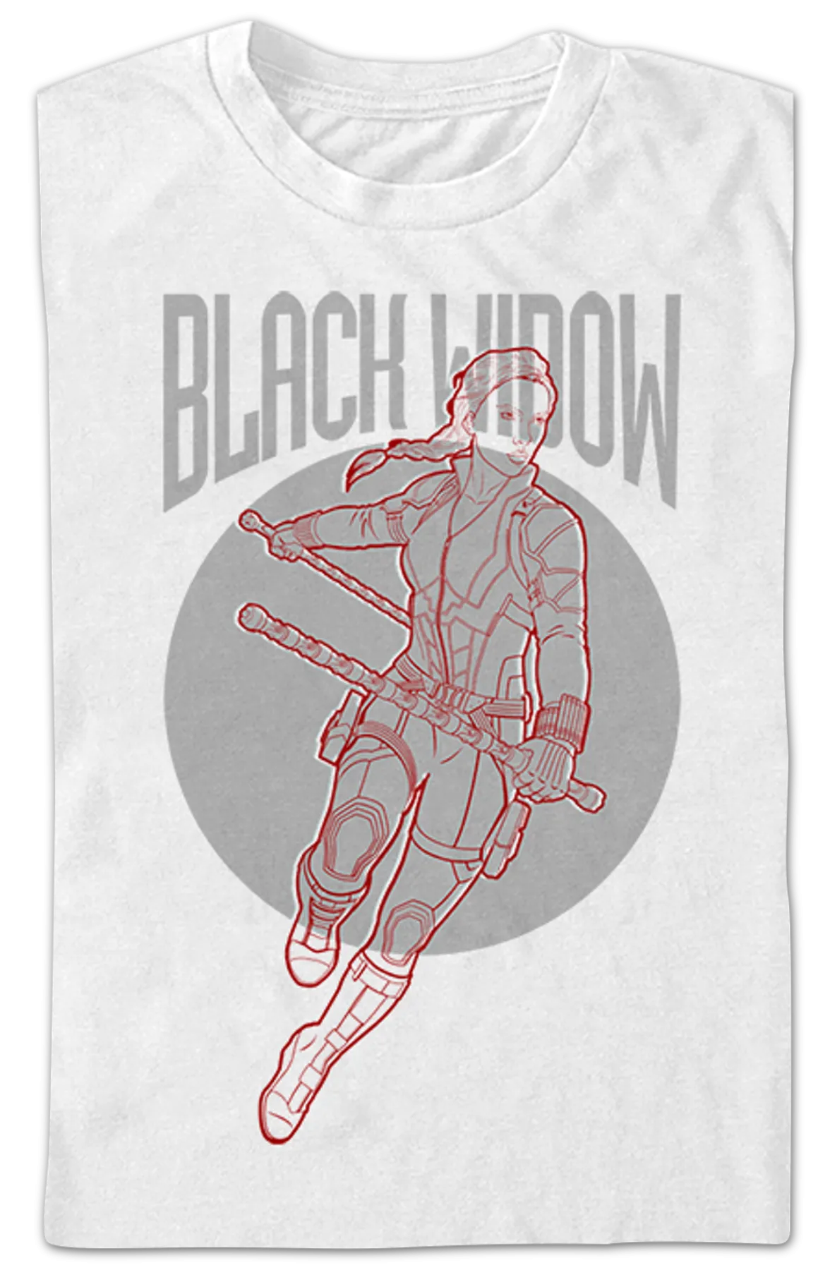 Black Widow Sketch Avengers Endgame T-Shirt