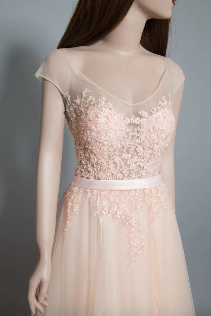 Blush Pink Tulle Gown (#Joie)