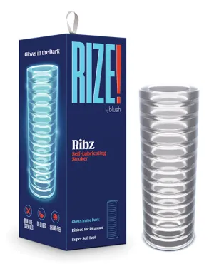 Blush Rize Ribz Self-Lubricating Stroker - Clear