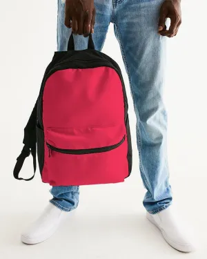 Bright Pink Red Canvas Backpack | Bright Pure Pink Red | C0M100Y75K0