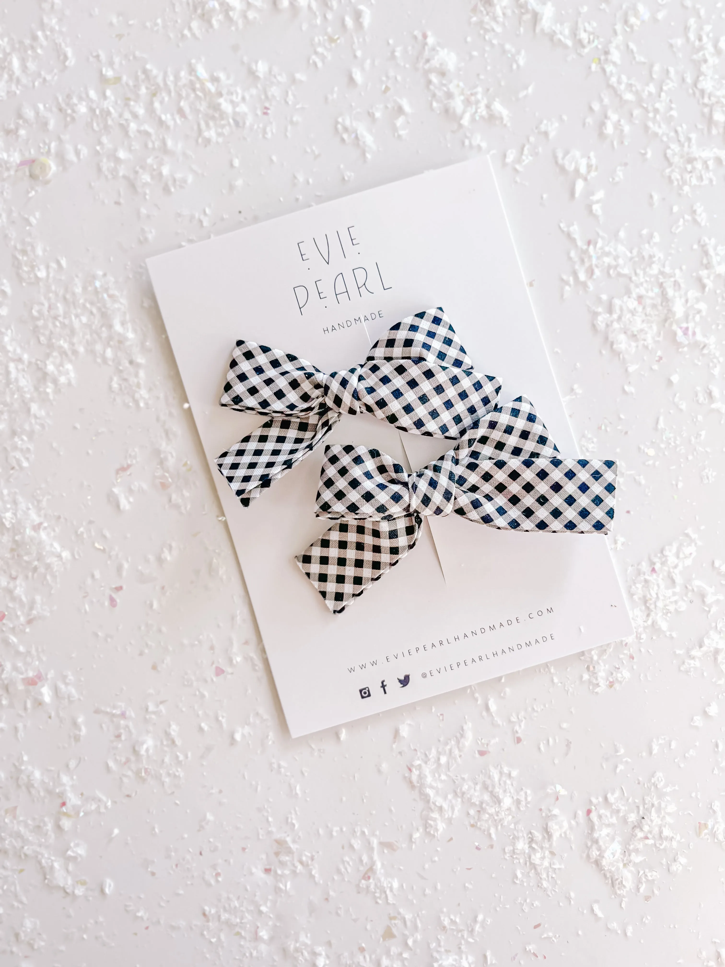 Buffalo Plaid Pigtail Set