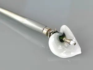 Calla Lily Art Glass Hair Stick, shawl pin, sweater pin, hair fork, hair pin