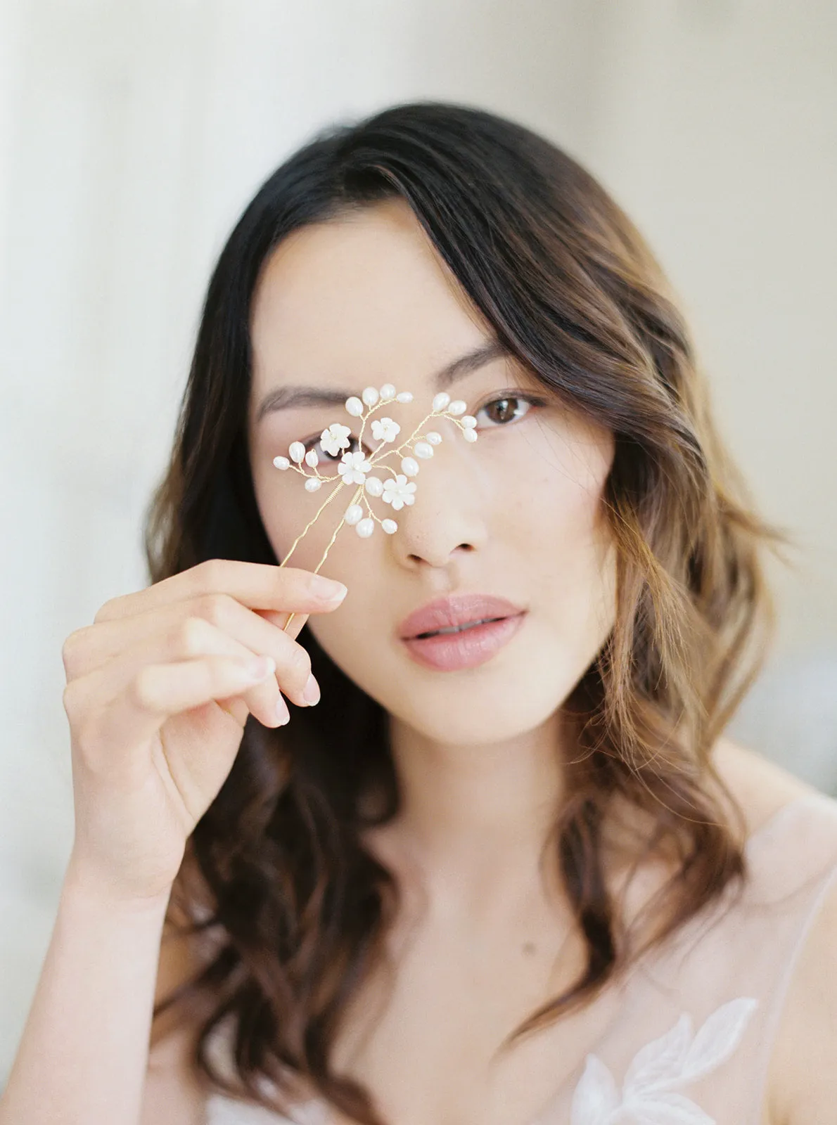 CLAUDETTE | Floral Wedding Hair Pins