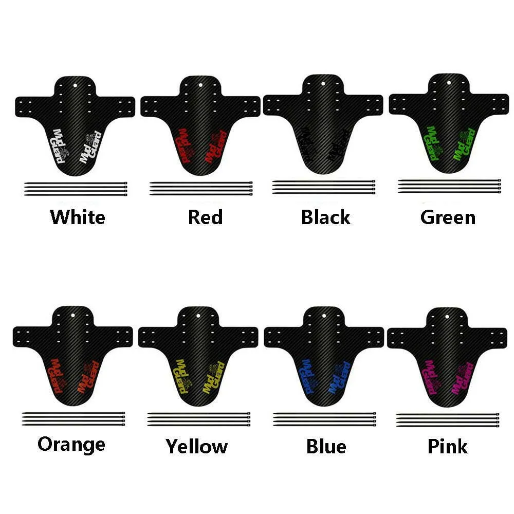 Colorful Mud Guard Wings Carbon Fiber  Cycling Accessories Front Rear Mudguard Mountain Bike Fenders Road Bicycle Parts
