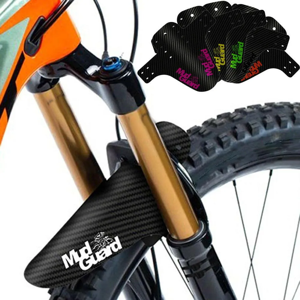 Colorful Mud Guard Wings Carbon Fiber  Cycling Accessories Front Rear Mudguard Mountain Bike Fenders Road Bicycle Parts
