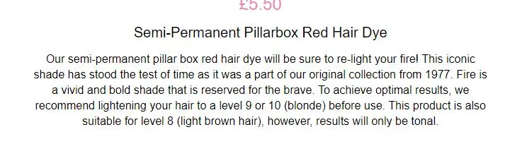Crazy Color - Fire Red