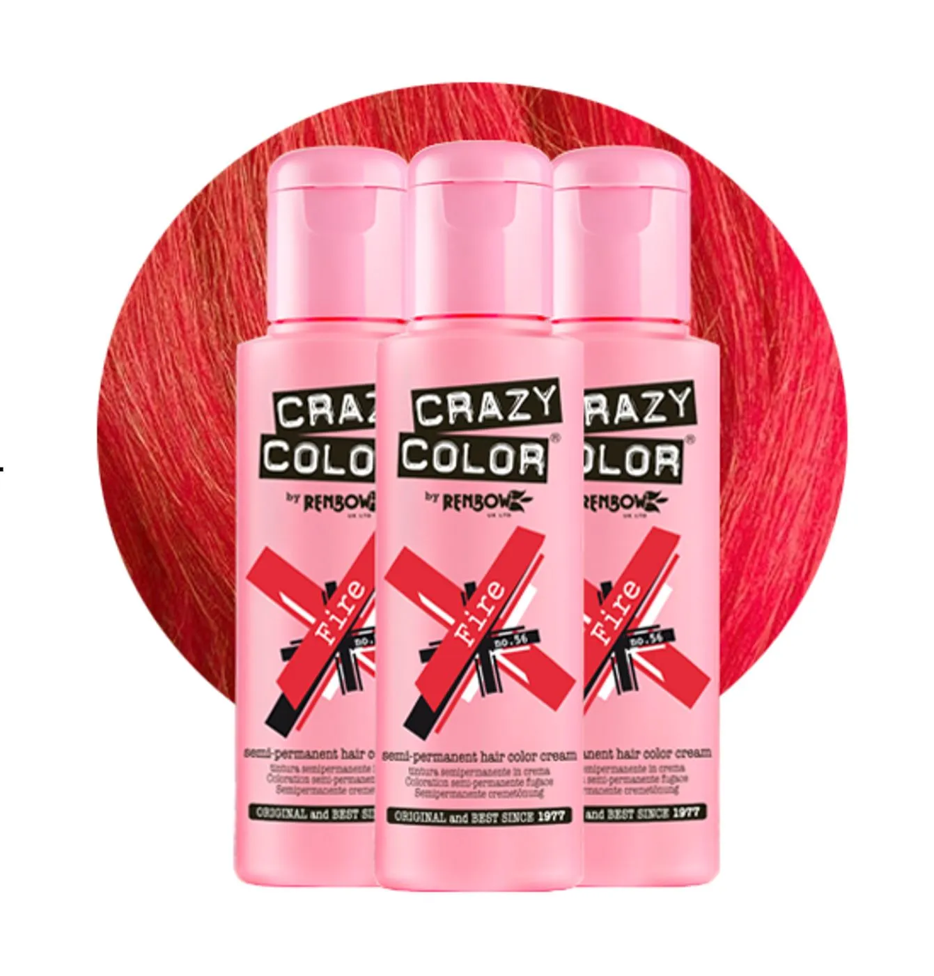 Crazy Color - Fire Red