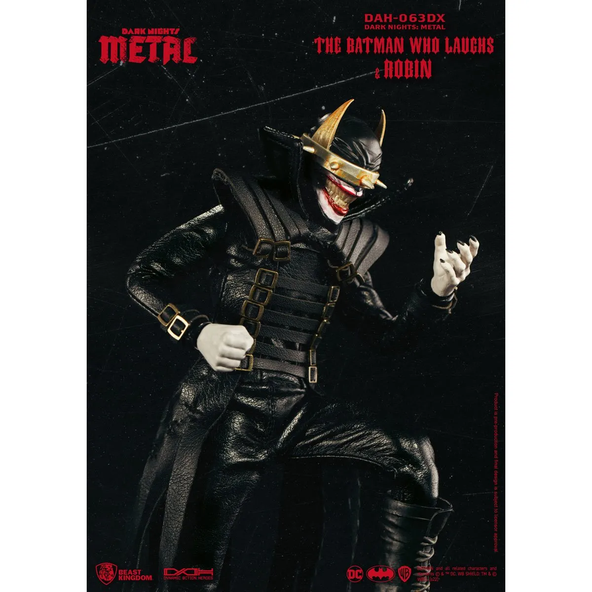 Dark Nights: Metal The Batman Who Laughs and Robin DAH-063DX 8-Ction Heroes Action Figure - FCBD 2023 Previews Exclusive - Beast Kingdom