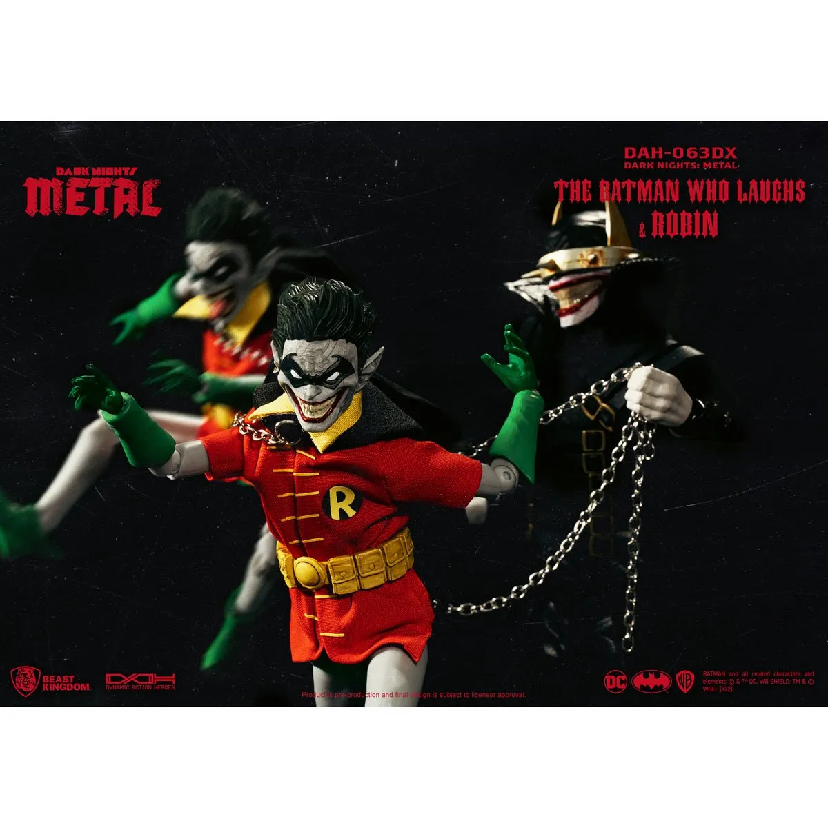 Dark Nights: Metal The Batman Who Laughs and Robin DAH-063DX 8-Ction Heroes Action Figure - FCBD 2023 Previews Exclusive - Beast Kingdom