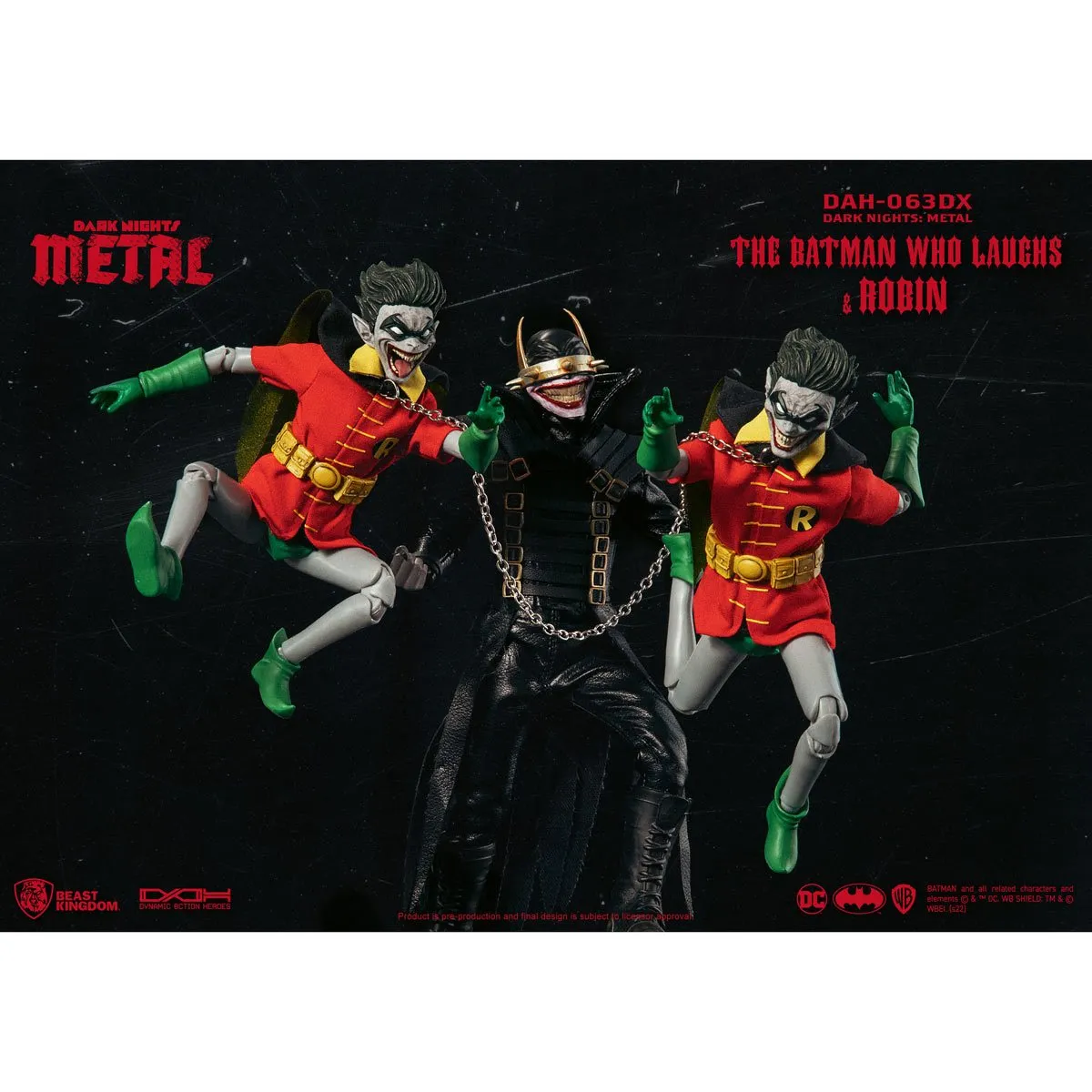 Dark Nights: Metal The Batman Who Laughs and Robin DAH-063DX 8-Ction Heroes Action Figure - FCBD 2023 Previews Exclusive - Beast Kingdom