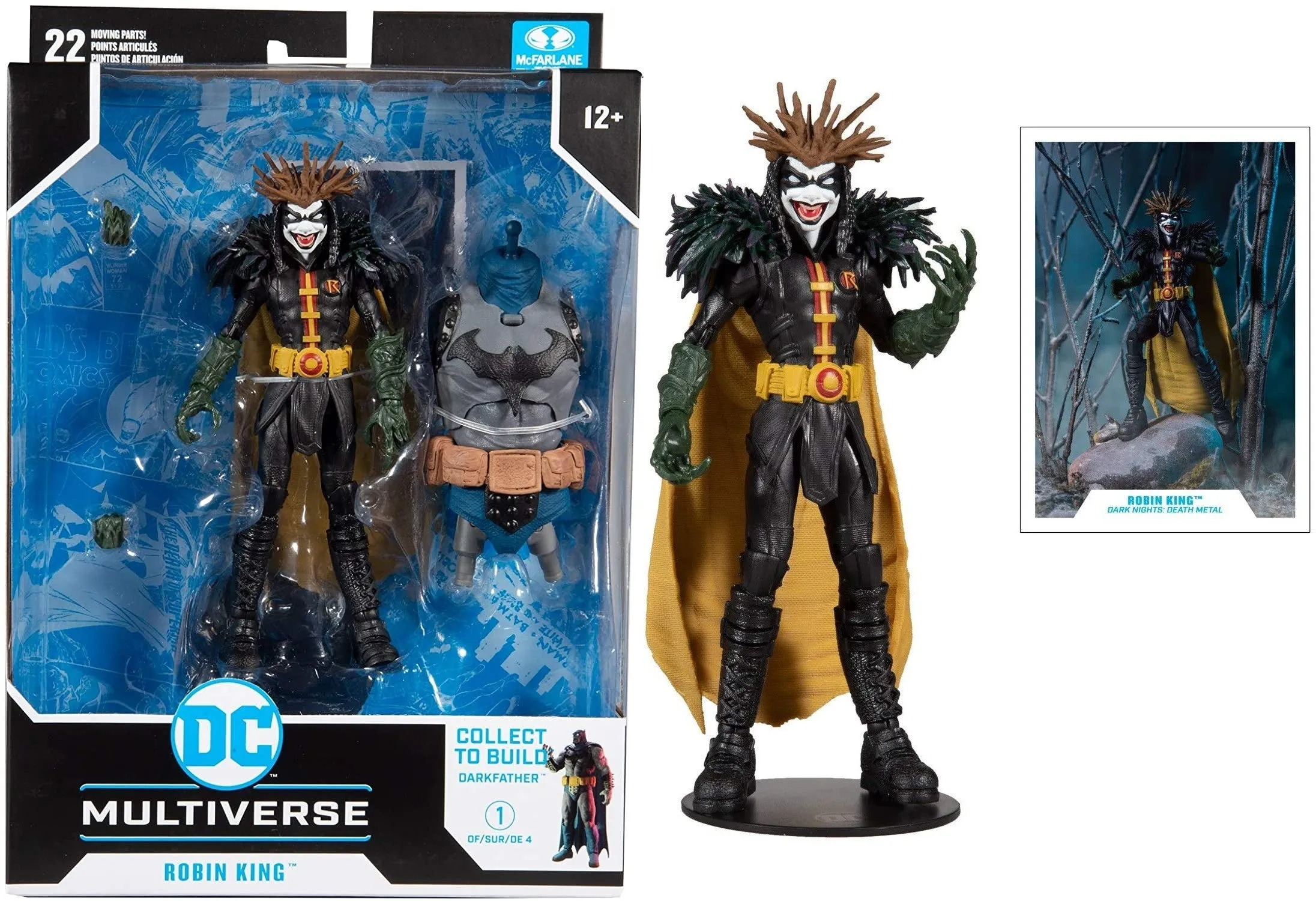 DC Multiverse Death Metal Robin King 7" Inch Action Figure with Build a Figure for 'Darkfather' Figure (BAF) - McFarlane Toys