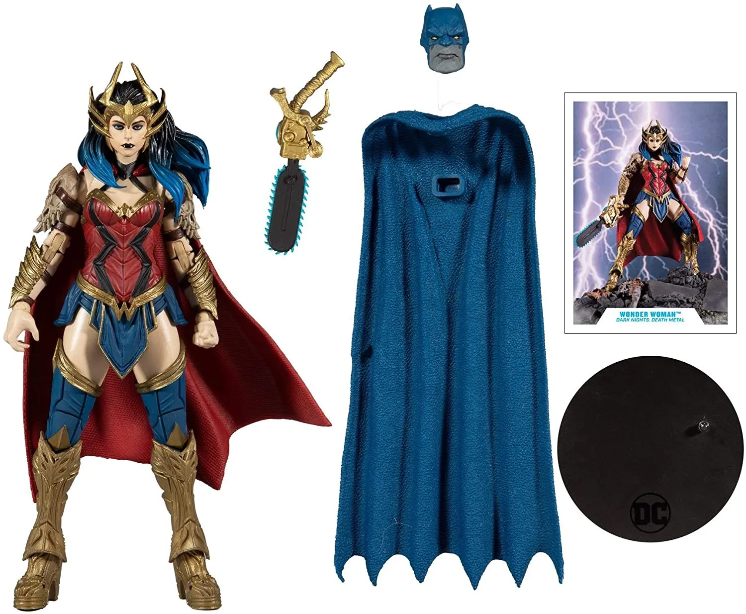 DC Multiverse Death Metal Wonder Woman 7" Inch Action Figure with Build a Figure for 'Darkfather' Figure (BAF) - McFarlane Toys