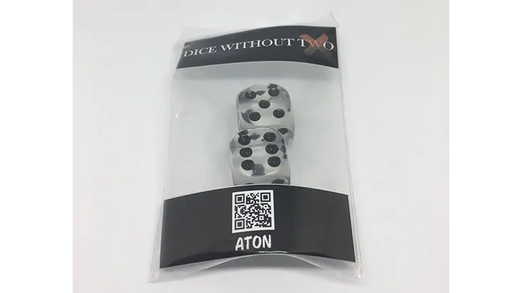 Dice Without Two CLEAR CRYSTAL (2 Dice Set)