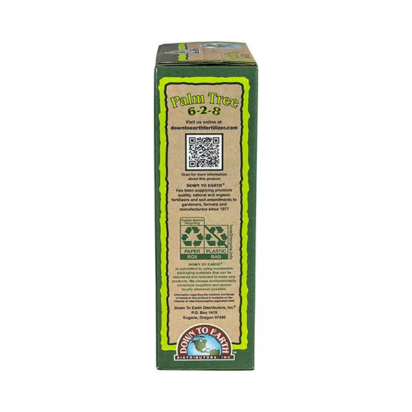 Down to Earth™, Palm Tree 6-2-8, All Natural Fertilizer, Blended (5 LBS.)