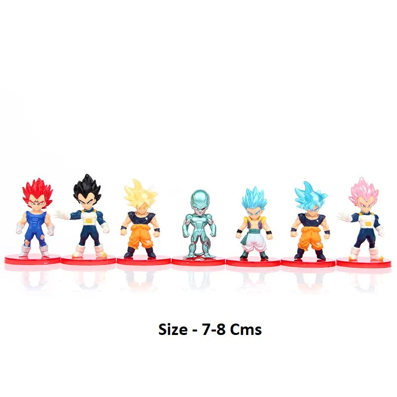 Dragon Ball Z | Set of 21 Action Figures | Super Goku Vegeta Broly Buu | 7-8 Cm |