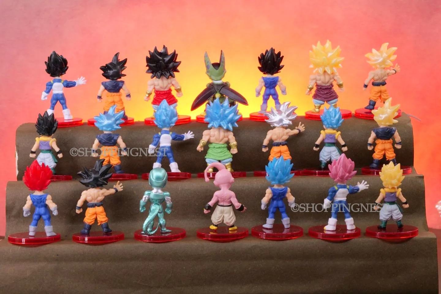 Dragon Ball Z | Set of 21 Action Figures | Super Goku Vegeta Broly Buu | 7-8 Cm |