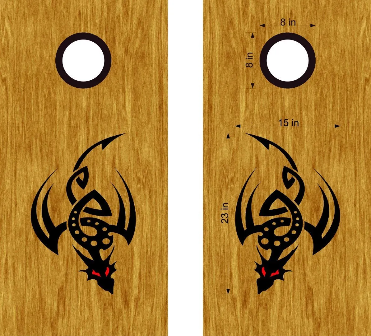 Dragon Cornhole Board Vinyl Decal Sticker DG29
