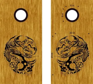 Dragon Cornhole Board Vinyl Decal Sticker DG40