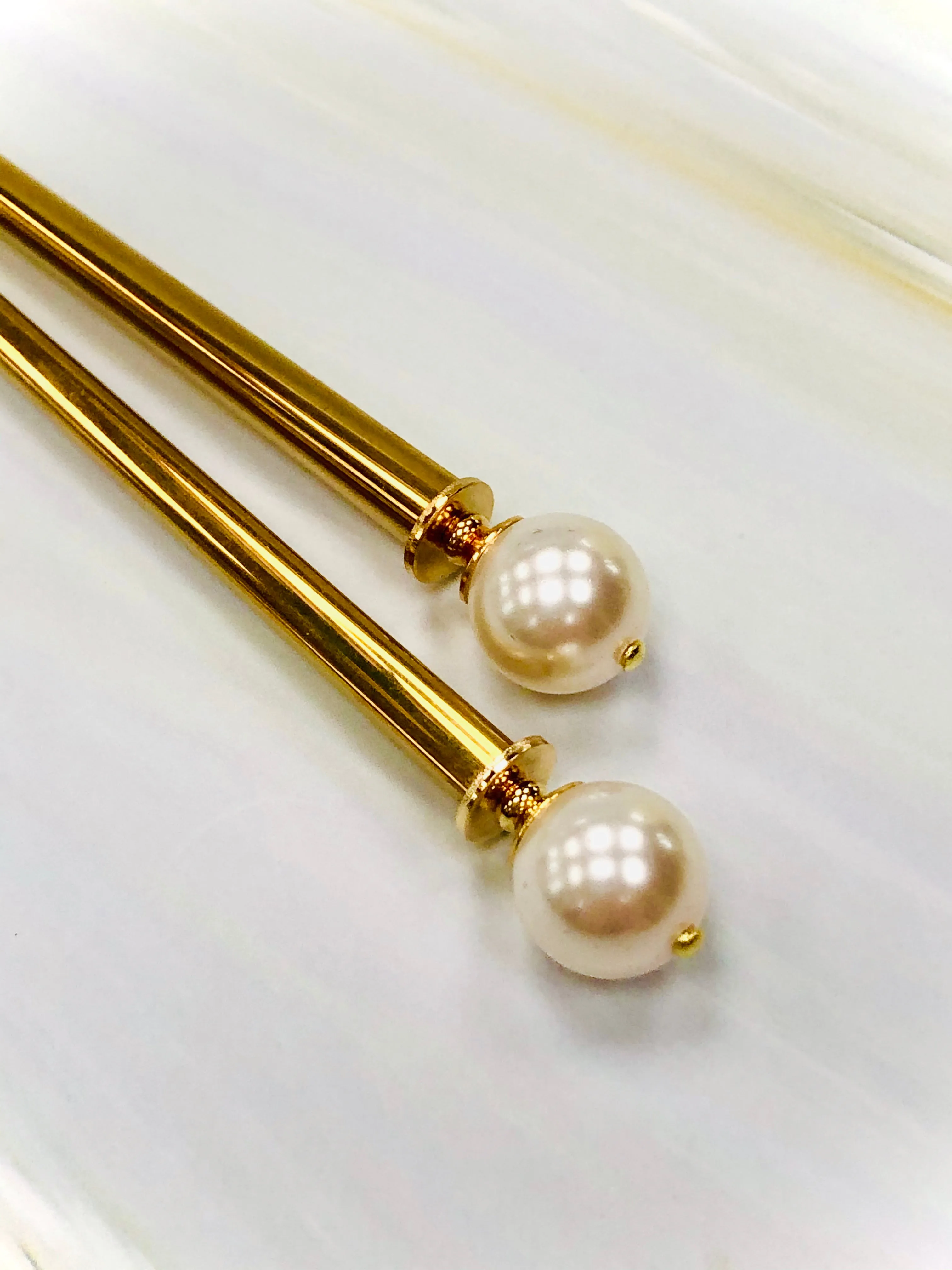 Elegant Swarovski Pearl Hair Sticks, Wedding Hair Stick Bridal Hair Pin, hand made hair stick, shawl pin, sweater pin,