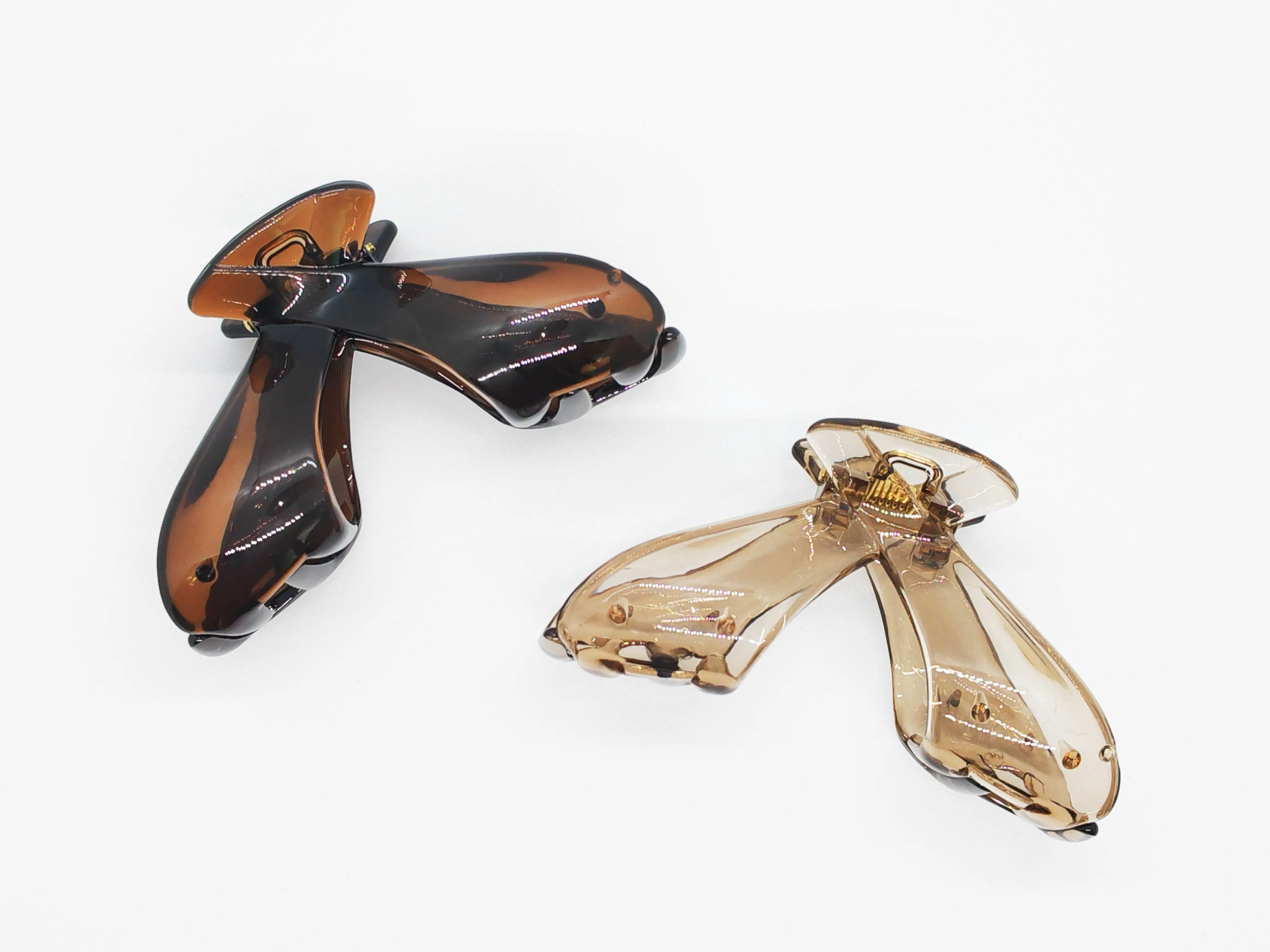 Elegant Transparent Winged Hair Claw Clip