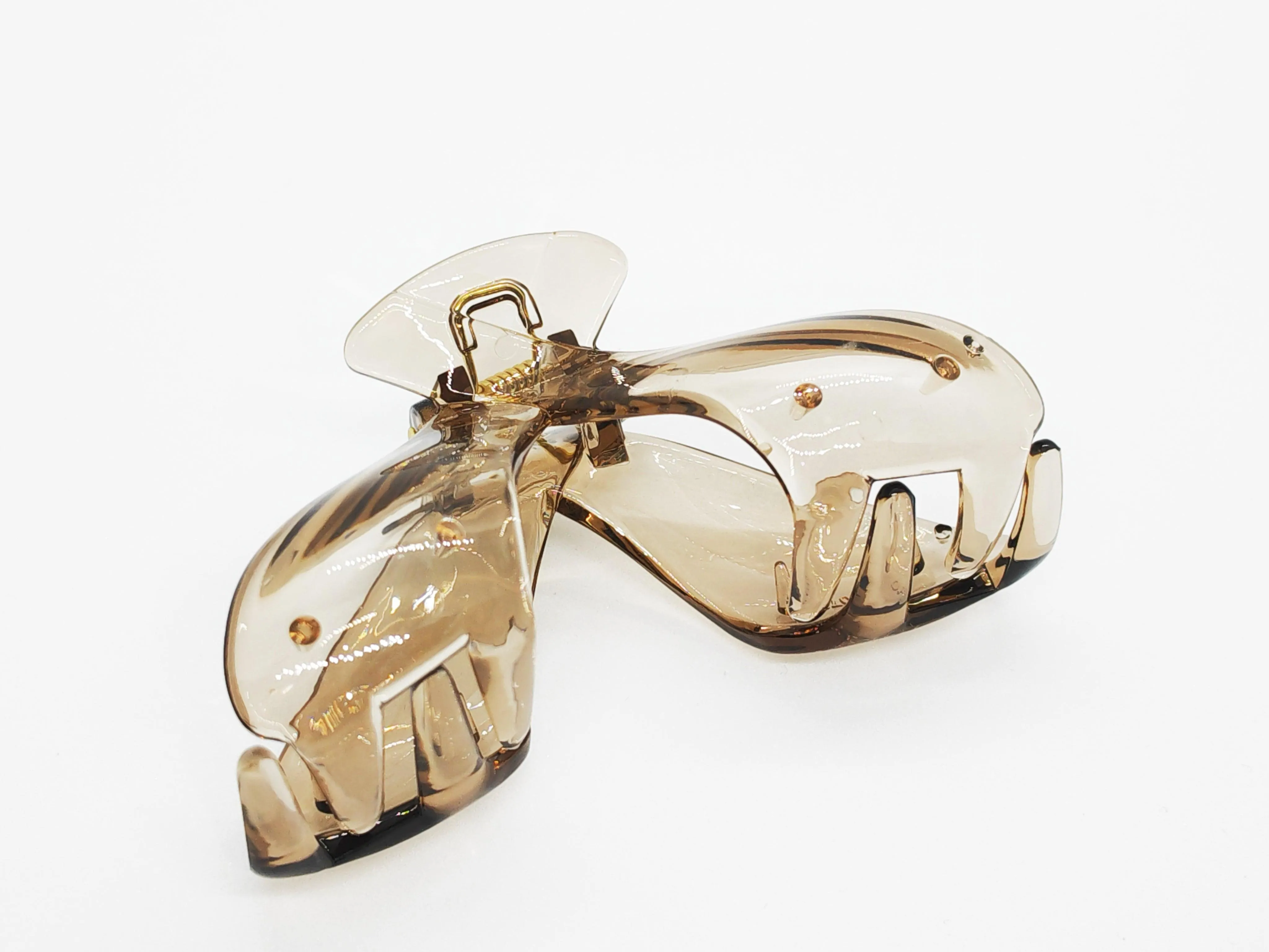 Elegant Transparent Winged Hair Claw Clip