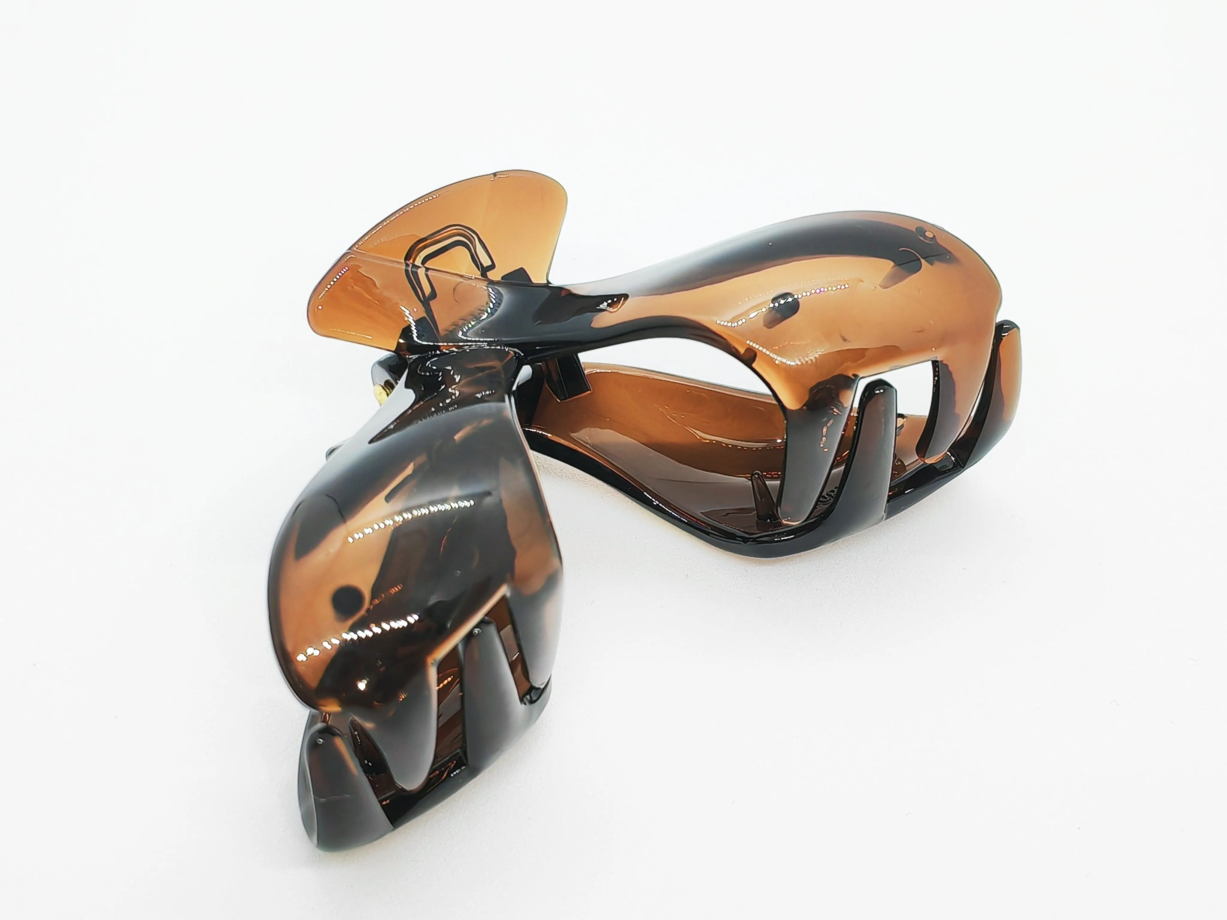 Elegant Transparent Winged Hair Claw Clip