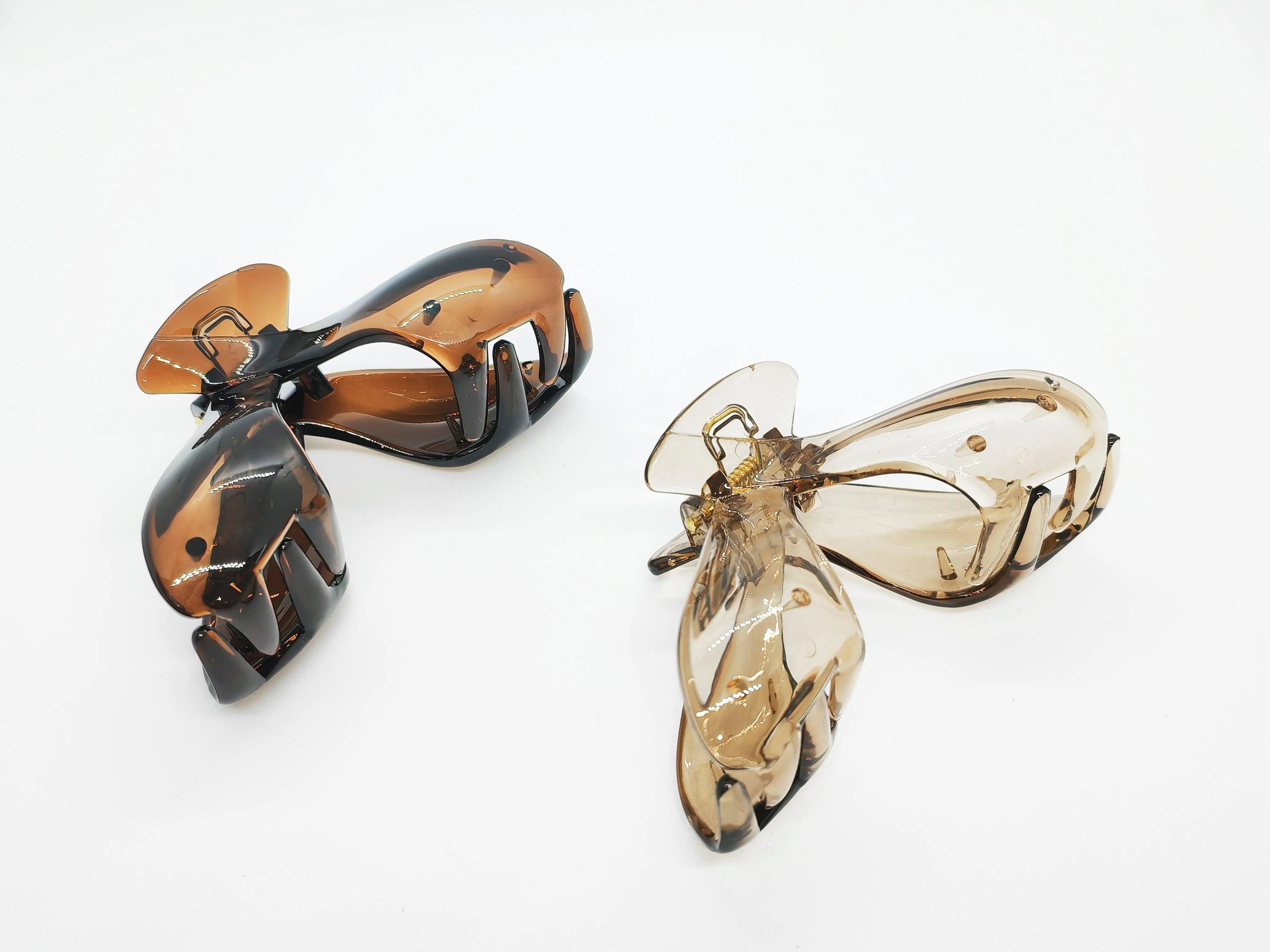 Elegant Transparent Winged Hair Claw Clip