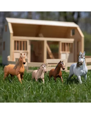 Fat Brain Toys Countryside Horses 4 Piece Set