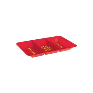 Fiesta Party Plastic Compartment Tray, 1 Count