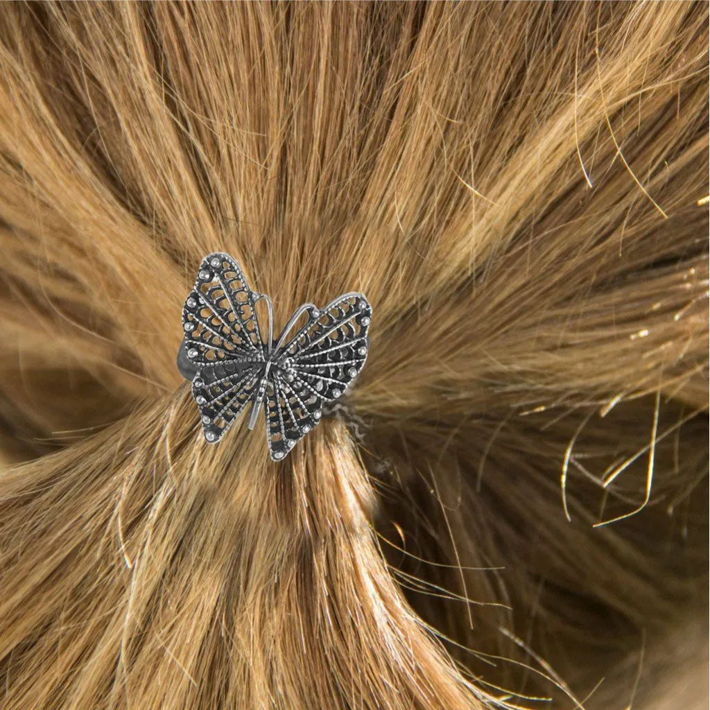 Filigree Butterfly Ponytail Holder