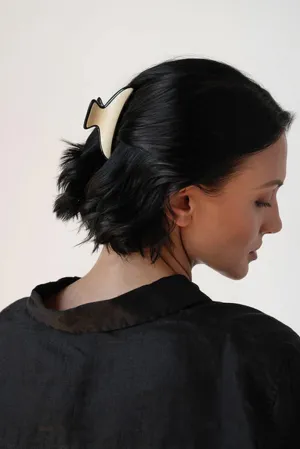 France Luxe - Maybell Clip - Black   Ivory